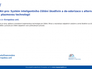 Plazterm Air-pro: Systém inteligentního čištění škodlivin a de-odorizace s alternativními biofiltry a plazmovou technologiíí